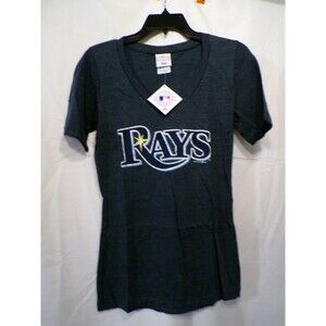 Campus Lifestyle Tampa Bay Rays Women's Navy V-Neck T-Shirt M
